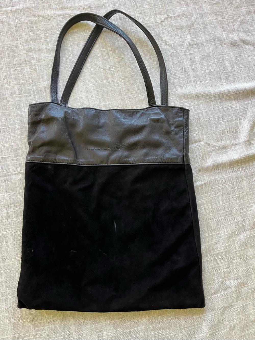 Leather & Suede Luxury Tote Bag - by Pittards of England